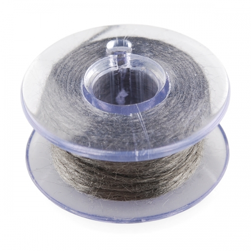 [DEV-10867] 전도성 스레드 보빈 12미터 Conductive Thread Bobbin - 12m (Smooth, Stainless Steel) / 전도성 실