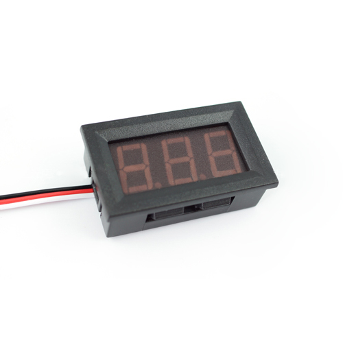 디지털 전압계 2색상 케이스 일체형 (0.56인치 LED, 3선, 0~100V 측정가능)/Volt Meter