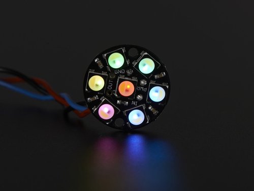 [A2860] NeoPixel Jewel - 7 x 5050 RGBW LED w/ Integrated Drivers - Cool White - ~6000K