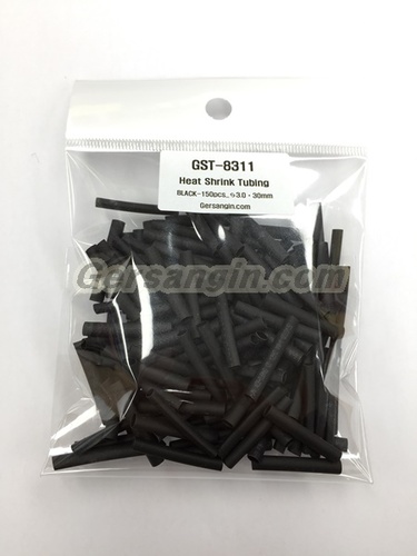 GST-8311_열수축튜브 Heat Shrink Tubing Black-150pcs_Φ3.0*30mm