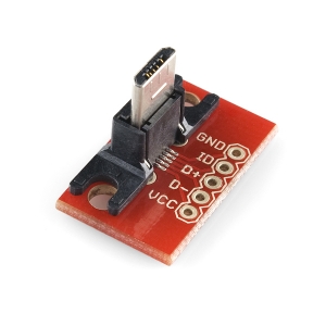 [BOB-10031] USB MicroB Plug Breakout Board 마이크로B타입 플러그 모듈