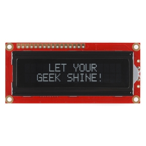 [LCD-18160] 기본 16x2 캐랙터 LCD - White on Black 5V (SparkFun Basic 16x2 Character LCD - White on Black, 5V (with Headers))
