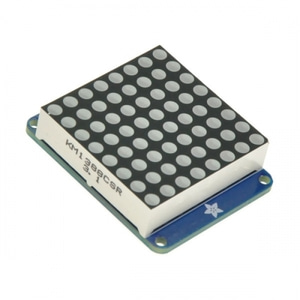 [NER-17646] I2C/IIC 1.2인치 8x8 LED 매트릭스 모듈-적색(Small 1.2 inch 8x8 LED Matrix w/I2C Backpack - Red)