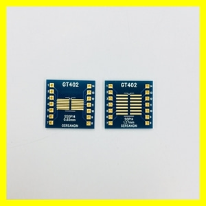 [GT 402] SSOP-14-0.65mm, SOP-14-1.27mm Double adapter 변환기판