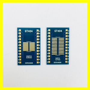 [GT 404] SSOP-24-0.65mm, SOP-24-1.27mm Double adapter 변환기판