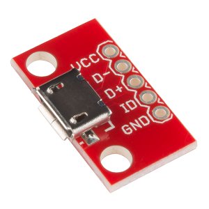[BOB-12035] USB 마이크로B 타입 커넥터 모듈(SparkFun microB USB Breakout)