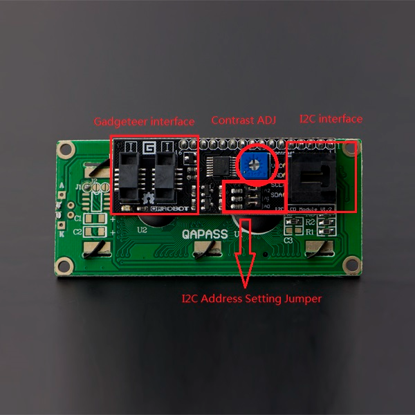 I2C 20x4 Arduino LCD display