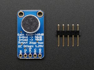 [A1713] Electret Microphone Amplifier-MAX9814 with Auto Gain Control (전자 마이크로폰 앰프 MAX9814 자동 게인 제어)