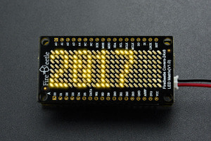 [DFR0487] FireBeetle 24×8 LED Matrix - Yellow
